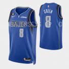 men's & youth Basketball Mavericks Uniform #8 Josh Green Jerseys Royal 2023 Icon no.6 Patch Shirts