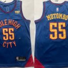 men's & youth Basketball Nuggets Uniform #55 Dikembe Mutombo Jerseys 2023 Blue Mile High City Shirts