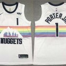 men's & youth Basketball Nuggets Uniform #1 Michael Porter Jr. Jerseys 2019 White City Shirts