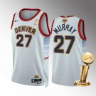 men's & youth Basketball Nuggets Uniform #27 Jamal Murray Jerseys White 2023 Finals Champions Shirts