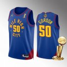 men's & youth Basketball Nuggets Uniform #50 Aaron Gordon Jerseys Blue 2023 Finals Champions Shirts