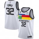 men's & youth Basketball Timberwolves Uniform #32 Karl-Anthony Towns Jerseys 2023 White City Shirts