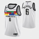 men's & youth Basketball Timberwolves Uniform #6 Jordan McLaughlin Jerseys 2023 White City Shirts