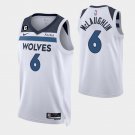 men's & youth Basketball Timberwolves Uniform #6 Jordan McLaughlin Jerseys White Association Shirts