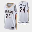 men's & youth Basketball Pelicans Uniform #24 Jordan Hawkins Jerseys 2023 White Association Shirts