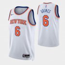 men's & youth Basketball Knicks Uniform #6 Quentin Grimes Jerseys 2023 White Association Shirts