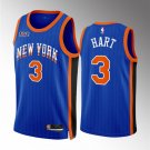 men's & youth Basketball Knicks Uniform #3 Josh Hart Jerseys 23/24 Blue City Edition Shirts