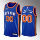 men's & youth Basketball New Yok Knicks Uniform #00 Custom Jerseys 23/24 Blue City Edition Shirts
