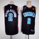 men's & youth Basketball Thunder Uniform #2 Shai Gilgeous-Alexander Jerseys 2023 Black City Shirts
