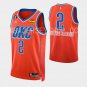 men's & youth Basketball Thunder Uniform #2 Shai Gilgeous-Alexander Jerseys Orange Statement Shirts