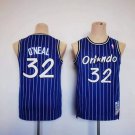 youth Basketball Magic Uniform #32 Shaquille O'Neal Jerseys Throwback Blue Classics kids Shirts