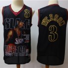 men's & youth Basketball 76ers Uniform #3 Allen Iverson Jerseys Black HWC Slam Classics Shirts