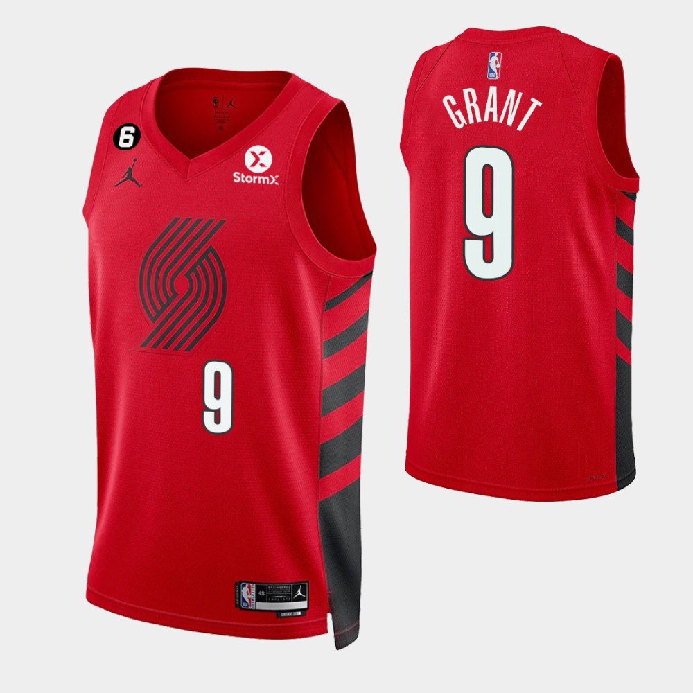 men's & youth Basketball Trail Blazers Uniform #9 Jerami Grant Jerseys ...