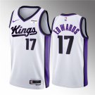 men's & youth Basketball Kings Uniform #17 Kessler Edwards Jerseys White 23/24 Association Shirts