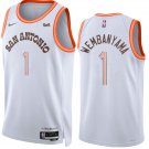 men's & youth Basketball Spurs Uniform #1 Victor Wembanyama Jerseys 23-24 White City Shirts
