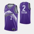 men's & youth Basketball Jazz Uniform #2 Collin Sexton Jerseys 23/24 Purple City Edition Shirts