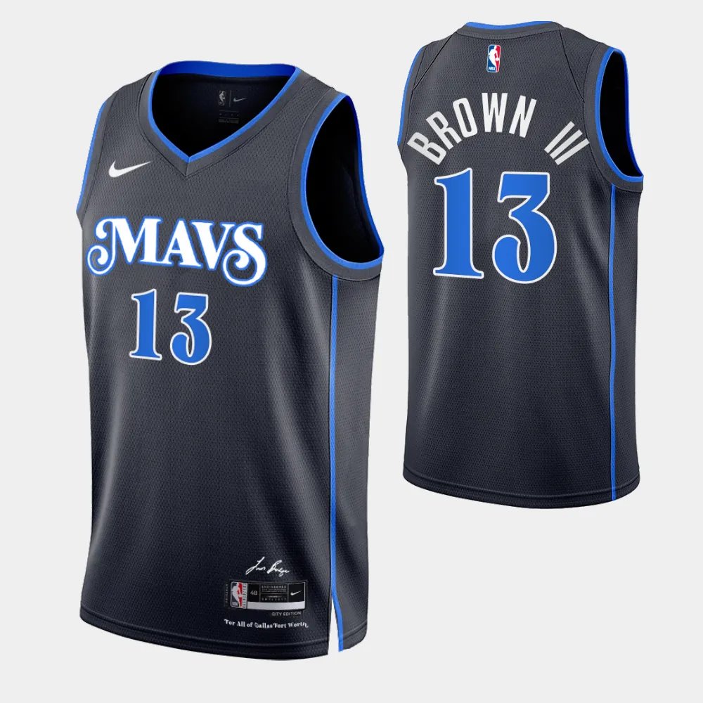 men's & youth Basketball Mavericks Uniform #13 Greg Brown III Jerseys ...