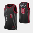 men's & youth Basketball Bulls Uniform #0 Coby White Jerseys Black 23/24 City Edition Shirts