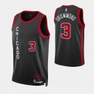 men's & youth Basketball Bulls Uniform #3 Andre Drummond Jerseys Black 23/24 City Edition Shirts