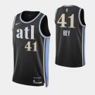 men's & youth Basketball Hawks Uniform #41 Saddiq Bey Jerseys 2023/24 Black City Edition Shirts