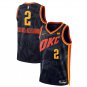 men's & youth Basketball Thunder Uniform #2 Shai Gilgeous-Alexander Jerseys 23/24 Black City Shirts