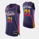 men's & youth Basketball Suns Uniform #21 Keita Bates-Diop Jerseys Purple 23/24 City Edition Shirts