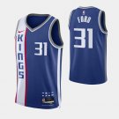 men's & youth Basketball Kings Uniform #31 Jordan Ford Jerseys Blue 2023/24 City Edition Shirts