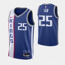 men's & youth Basketball Kings Uniform #25 Alex Len Jerseys Blue 2023/24 City Edition Shirts