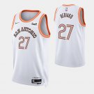 men's & youth Basketball Spurs Uniform #27 Charles Bediako Jerseys White 2023/24 City Edition Shirts