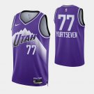 men's & youth Basketball Jazz Uniform #77 Omer Yurtseven Jerseys Purple 2023/24 City Edition Shirts