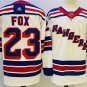 men's Ice Hockey NY Rangers Uniform #23 Adam Fox Jerseys White Away Team Game Player Shirts
