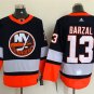 men's Ice Hockey NY Islanders Uniform #13 Mathew Barzal Jerseys Navy 2020/21 Reverse Retro Shirts
