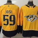 men's & youth Ice Hockey Predators Uniform #59 Roman Josi Jerseys Gold Home Player Game Shirts