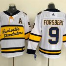 men's Ice Hockey Predators Uniform #9 Filip Forsberg Jerseys White 2020 Winter Classic Player Shirts