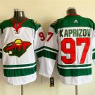 men's Ice Hockey Wild Uniform #97 Kirill Kaprizov Jerseys White Away Team Game Player Shirts