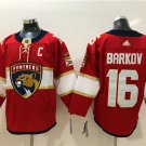 men's Ice Hockey Panthers Uniform #16 Aleksander Barkov Jerseys Red Home Team Game Player Shirts