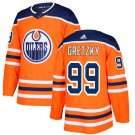 men's Ice Hockey Oilers Uniform #99 Wayne Gretzky Jerseys Home Orange Team Game Player Shirts
