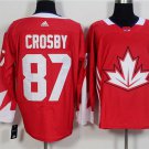 men's Ice Hockey Activewear Uniform #87 Sidney Crosby Jerseys Canada Red 2016 World Cup Game Shirts