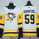 women's Ice Hockey Penguins Uniform #59 Jake Guentzel Jerseys White Away Player Game ladys Shirts