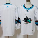 men's Ice Hockey Activewear San Jose Sharks Uniform Blank Jerseys White Away Team Game Player Shirts