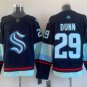men's Ice Hockey Kraken Uniform #29 Vince Dunn Jerseys Navy Home Team Game Player Shirts