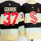 men's Ice Hockey Kraken Uniform #37 Yanni Gourde Jerseys Blue 2024 Winter Classic Player Shirts