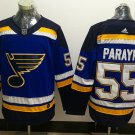 men's & youth Ice Hockey SL Blues Uniform #55 Colton Parayko Jerseys Blue Home Player Game Shirts
