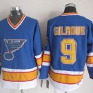 men's Ice Hockey Activewear SL Blues Uniform #9 Shayne Corson Jerseys Vintage Blue Throwback Shirts