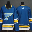women's Ice Hockey St. Louis Blues Uniform Blank Jerseys Blue Alternate Third Player ladys Shirts