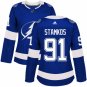 women's Ice Hockey Lightning Uniform #91 Steven Stamkos Jerseys Blue Home Player Game ladys Shirts
