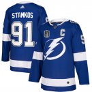 men's & youth Hockey Lightning Uniform #91 Steven Stamkos Jerseys 2022 Blue Stanley Cup Final Shirt