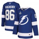 men's & youth Hockey Lightning Uniform #86 Nikita Kucherov Jerseys 2021 Blue Stanley Cup Champions