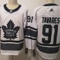men's Ice Hockey Maple Leafs Uniform #91 John Tavares Jerseys White 2019 All-Star Game Shirts