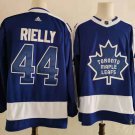 men's Hockey Maple Leafs Uniform #44 Morgan Rielly Jerseys 2021 Reverse Retro Blue Special Shirts